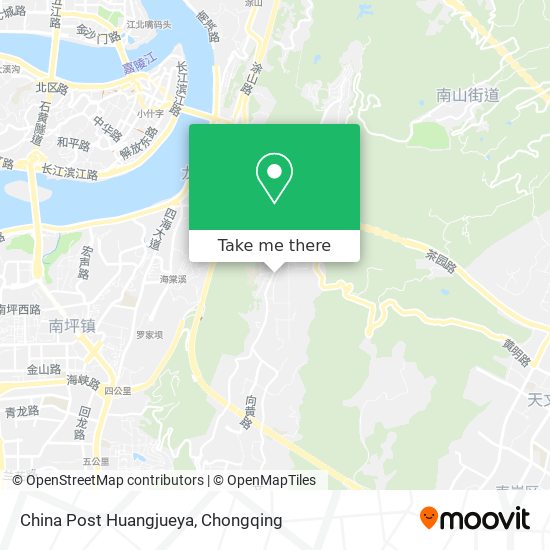 China Post Huangjueya map