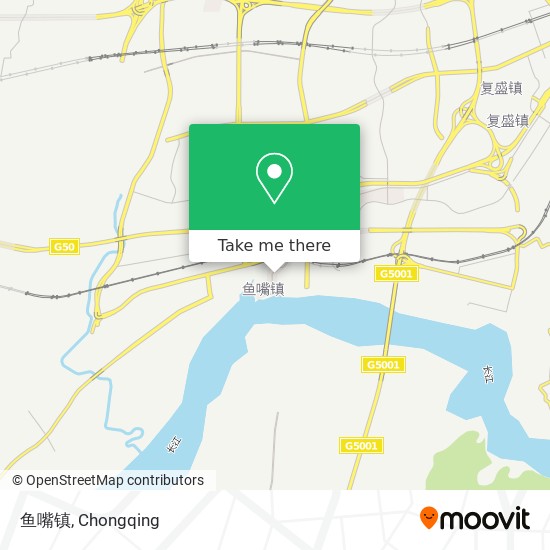 鱼嘴镇 map
