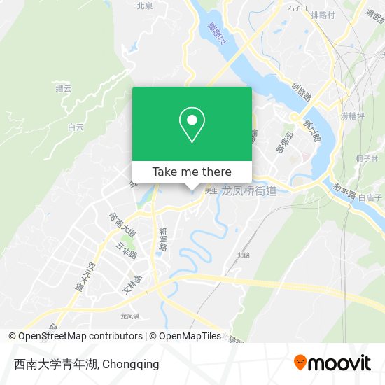 西南大学青年湖 map