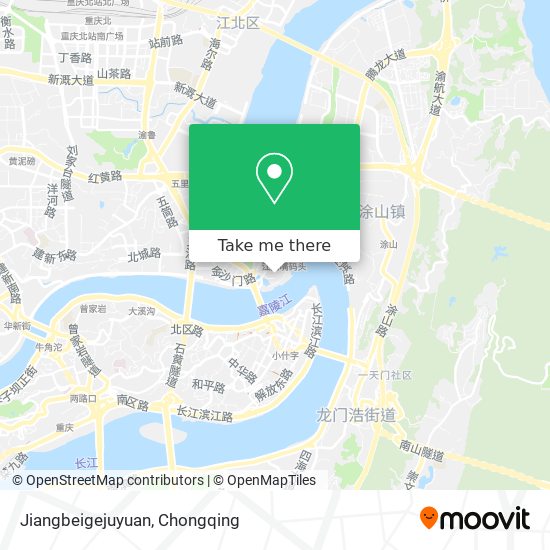 Jiangbeigejuyuan map