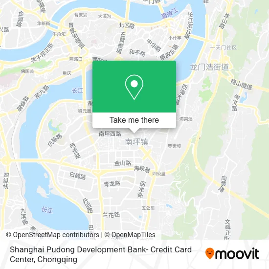 Shanghai Pudong Development Bank- Credit Card Center map