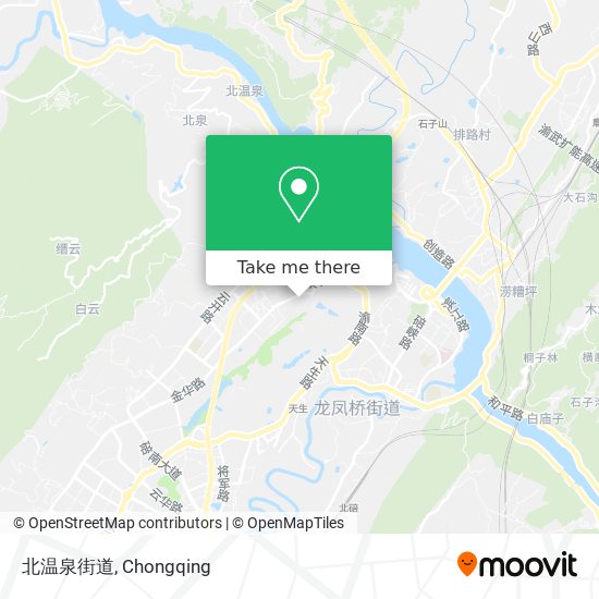北温泉街道 map