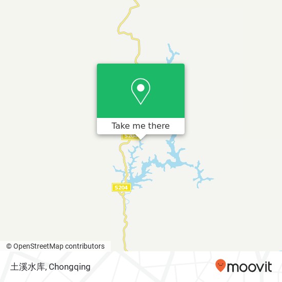土溪水库 map