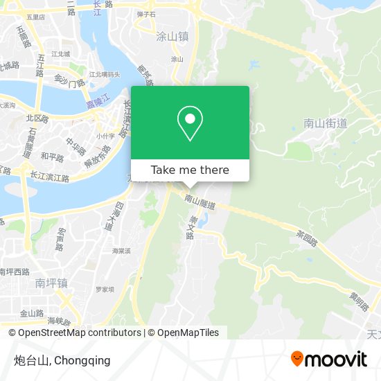 炮台山 map