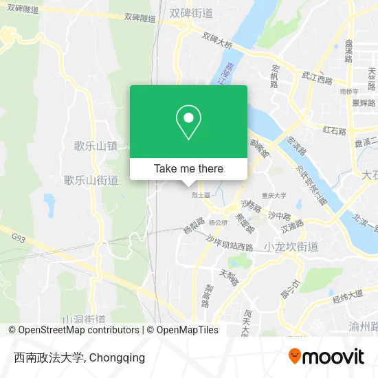 西南政法大学 map