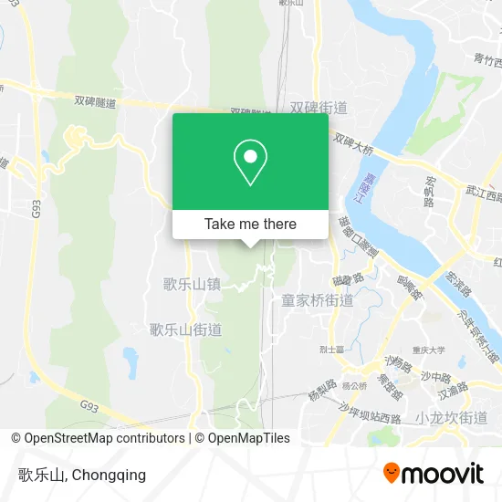 歌乐山 map