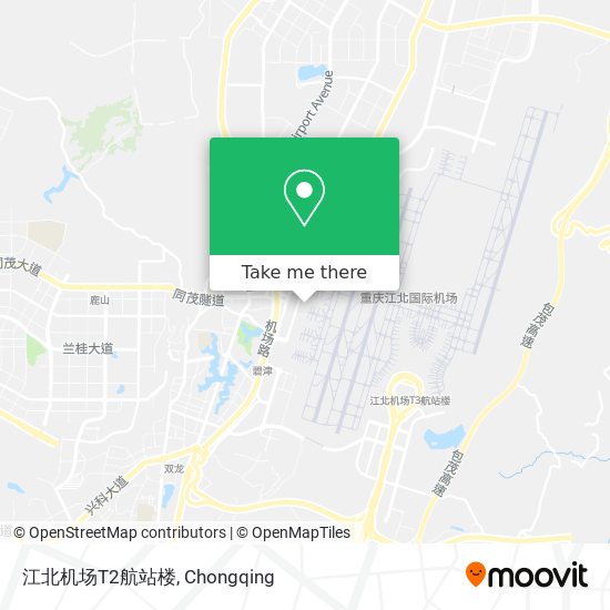 江北机场T2航站楼 map