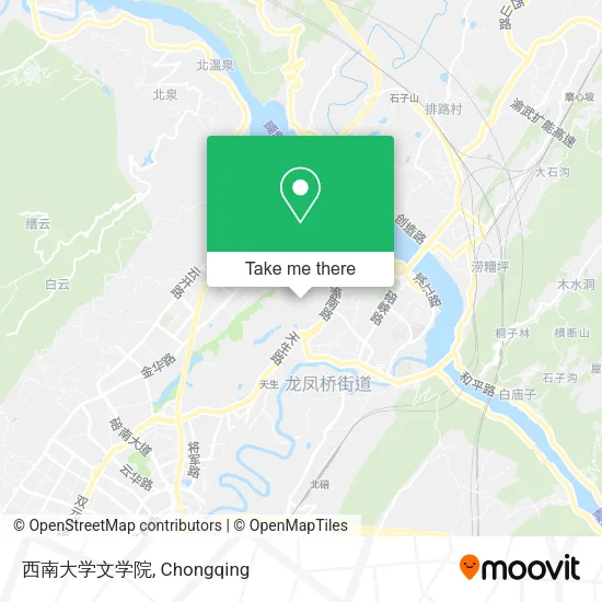 西南大学文学院 map
