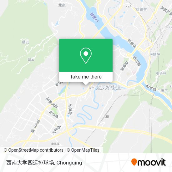 西南大学四运排球场 map