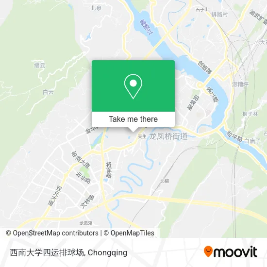西南大学四运排球场 map