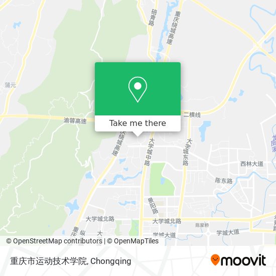 重庆市运动技术学院 map