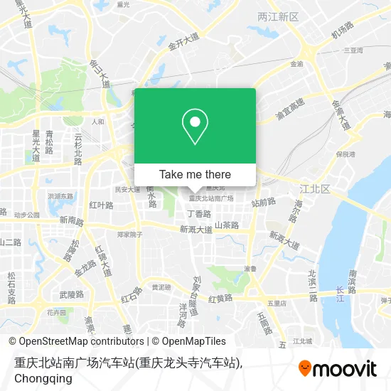 重庆北站南广场汽车站(重庆龙头寺汽车站) map