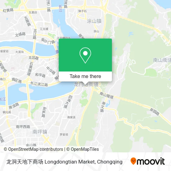 龙洞天地下商场 Longdongtian Market map