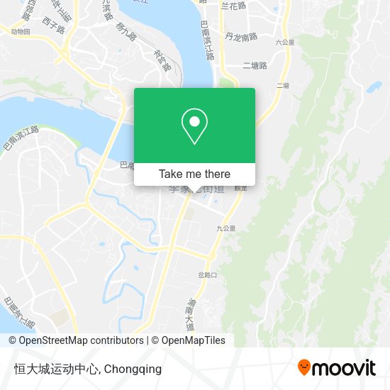 恒大城运动中心 map