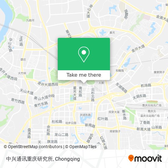 中兴通讯重庆研究所 map