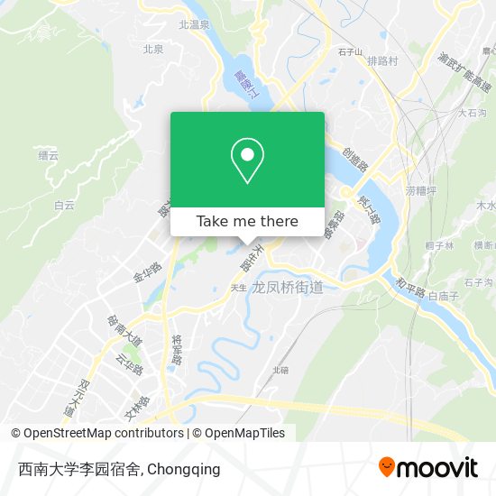 西南大学李园宿舍 map