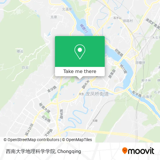 西南大学地理科学学院 map