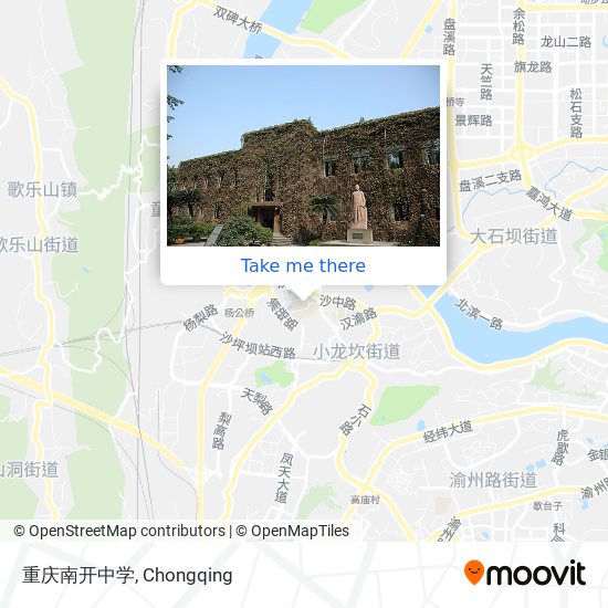 重庆南开中学 map