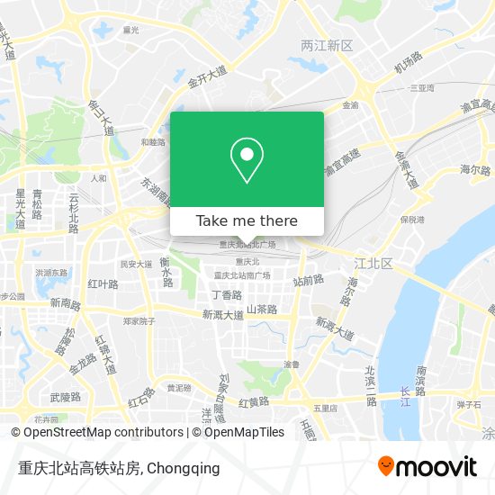 重庆北站高铁站房 map