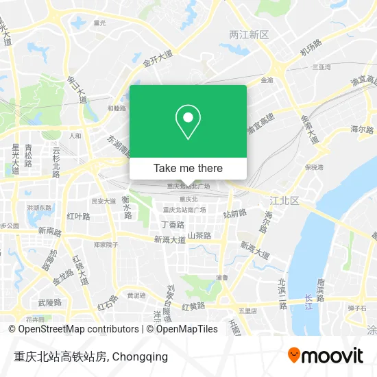 重庆北站高铁站房 map