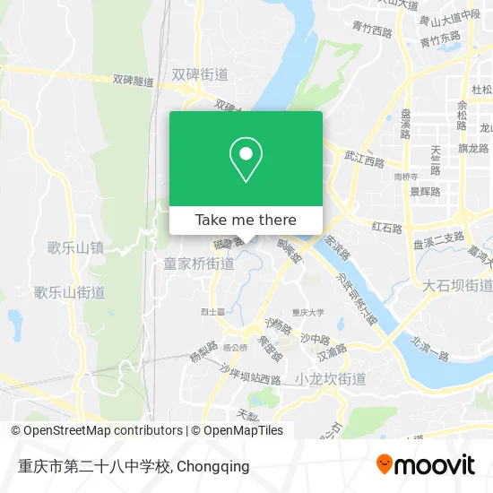 重庆市第二十八中学校 map