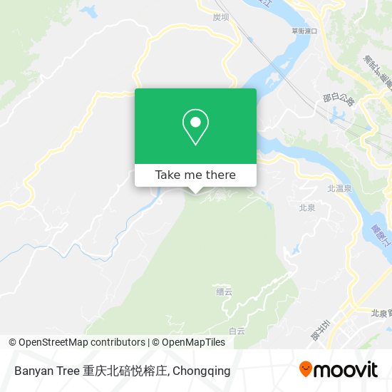 Banyan Tree 重庆北碚悦榕庄 map