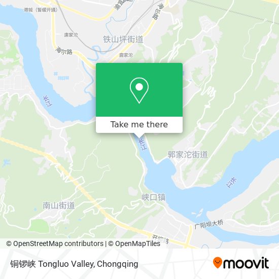 铜锣峡 Tongluo Valley map