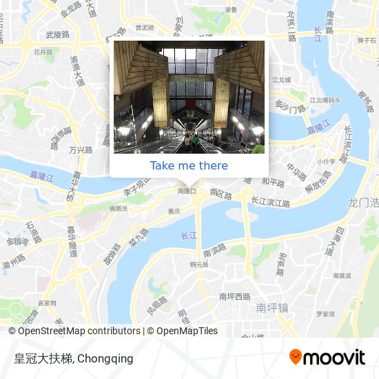 皇冠大扶梯 map