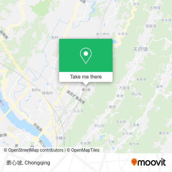 磨心坡 map