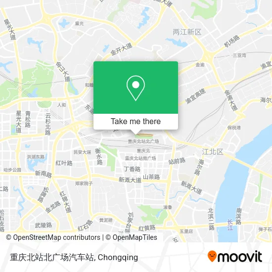 重庆北站北广场汽车站 map