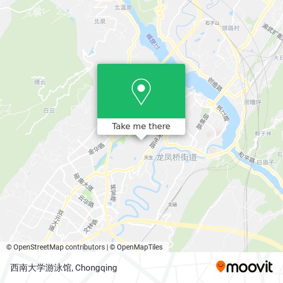 西南大学游泳馆 map
