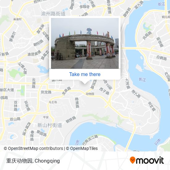 重庆动物园 map