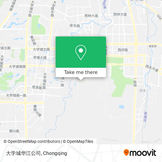 大学城华江公司 map