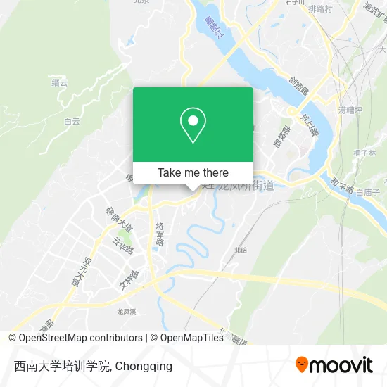 西南大学培训学院 map