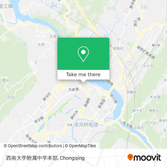 西南大学附属中学本部 map