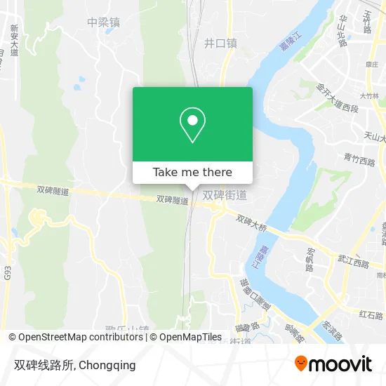 双碑线路所 map