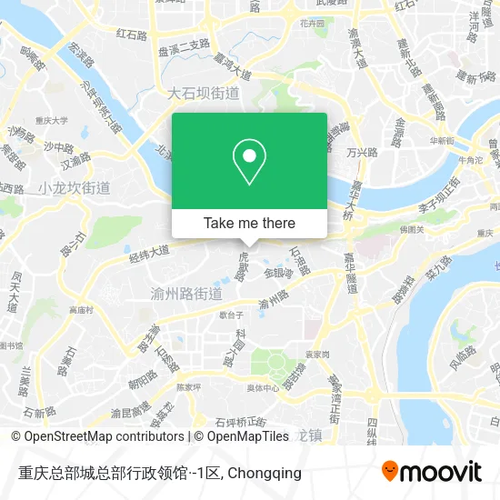 重庆总部城总部行政领馆·-1区 map