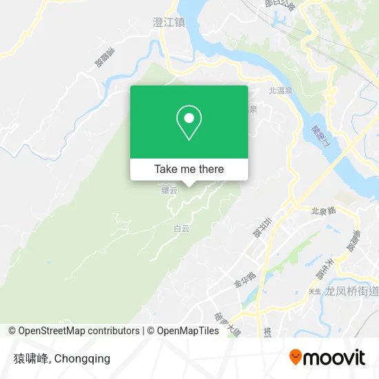 猿啸峰 map