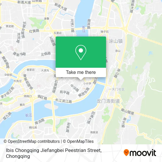 Ibis Chongqing Jiefangbei Peestrian Street map
