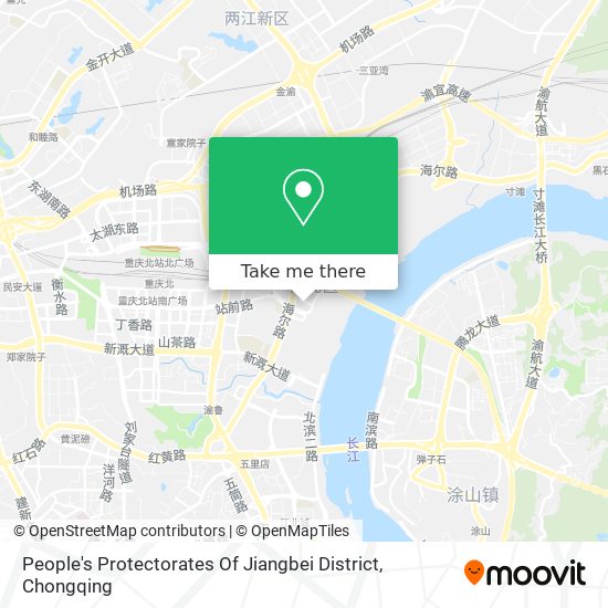 People's Protectorates Of Jiangbei District map