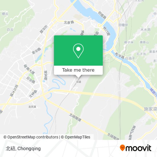 北碚 map