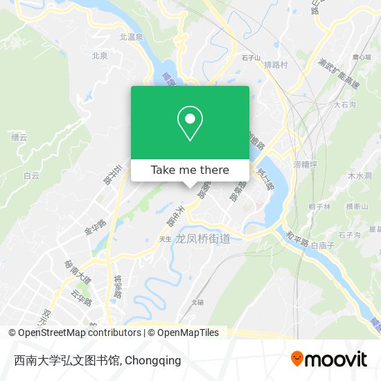 西南大学弘文图书馆 map