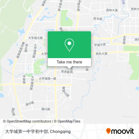 大学城第一中学初中部 map