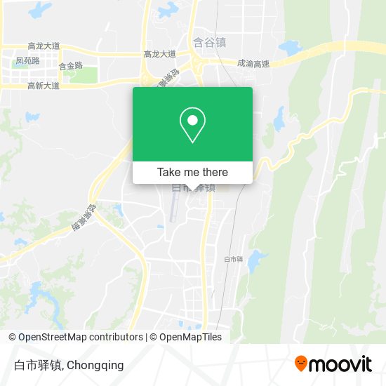 白市驿镇 map