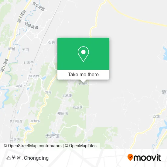 石笋沟 map
