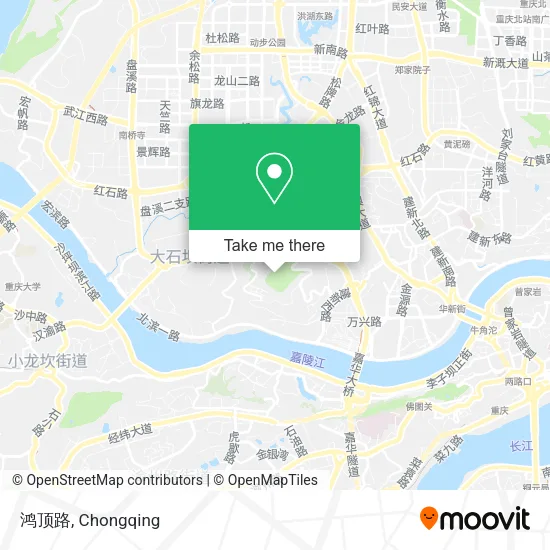 鸿顶路 map