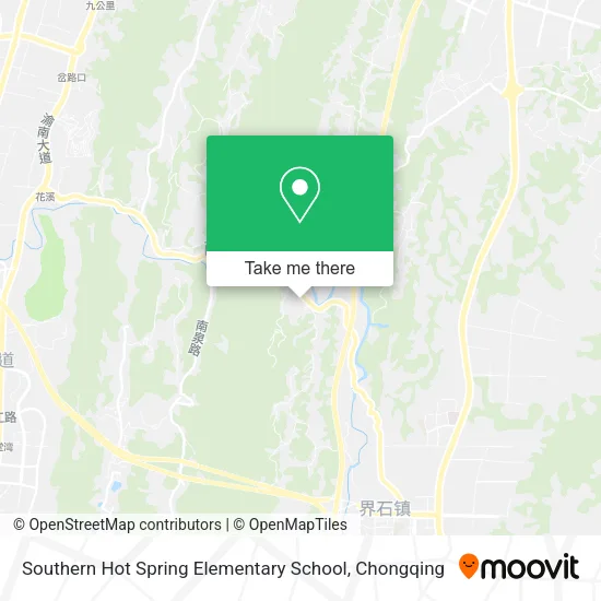 Southern Hot Spring Elementary School map