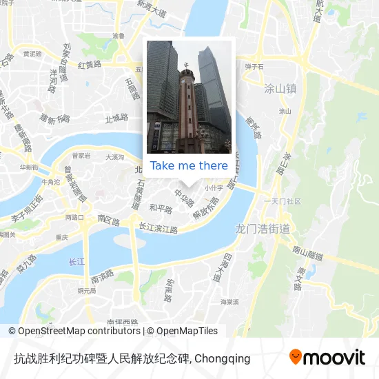 抗战胜利纪功碑暨人民解放纪念碑 map
