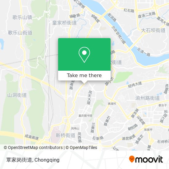 覃家岗街道 map