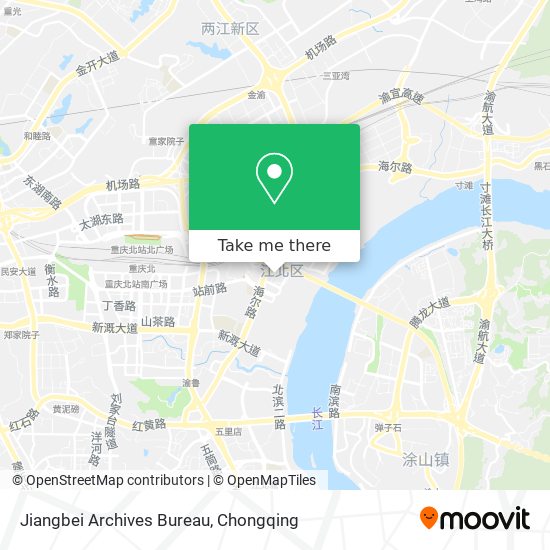 Jiangbei Archives Bureau map